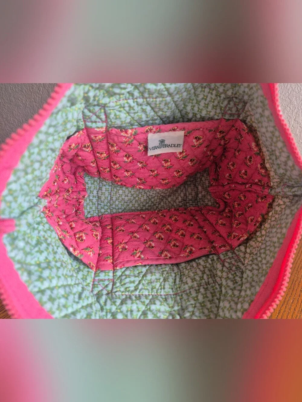Vera Bradley Pink Pansy Shoulder Bag